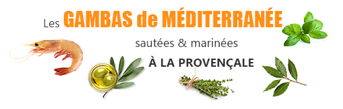 recette lefish gourmand de gambas sauvages de méditerranée sautées à la provençale